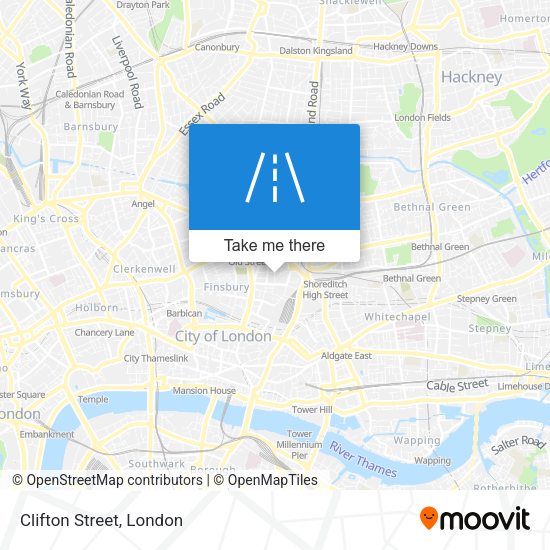 Clifton Street map