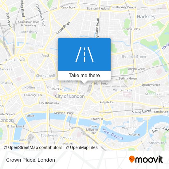 Crown Place map