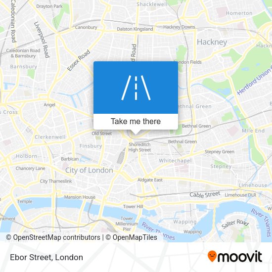 Ebor Street map