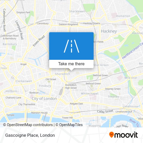 Gascoigne Place map