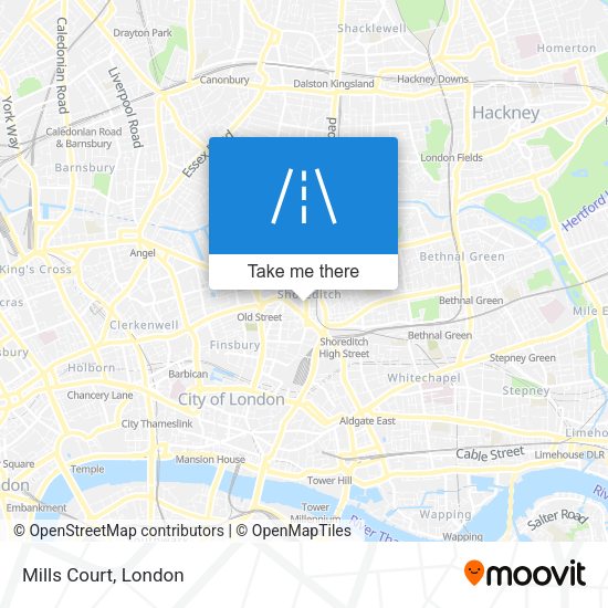 Mills Court map
