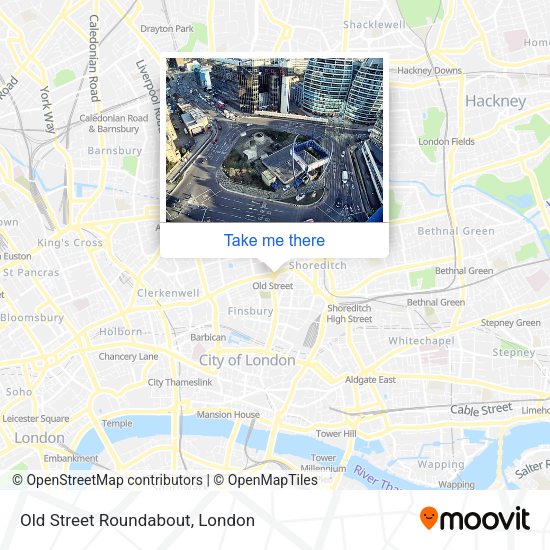 Old Street Roundabout map