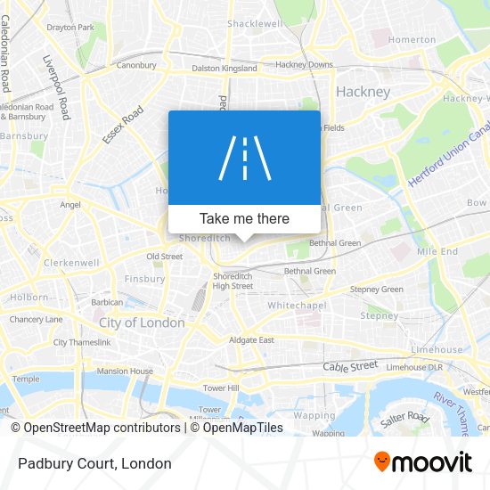 Padbury Court map