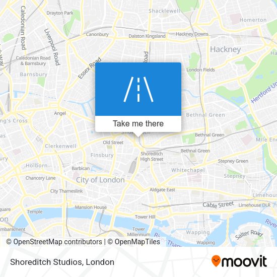 Shoreditch Studios map