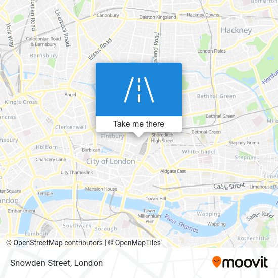 Snowden Street map