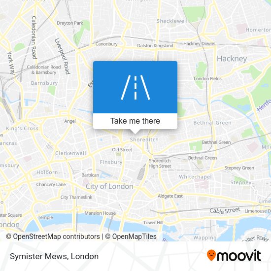 Symister Mews map