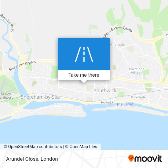 Arundel Close map