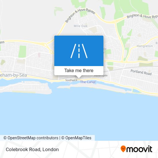 Colebrook Road map
