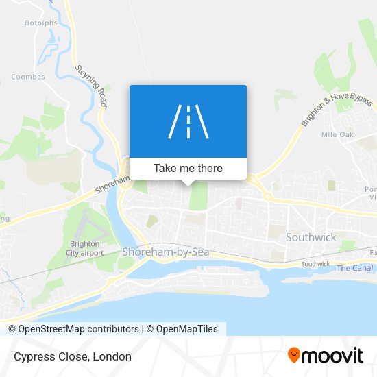 Cypress Close map