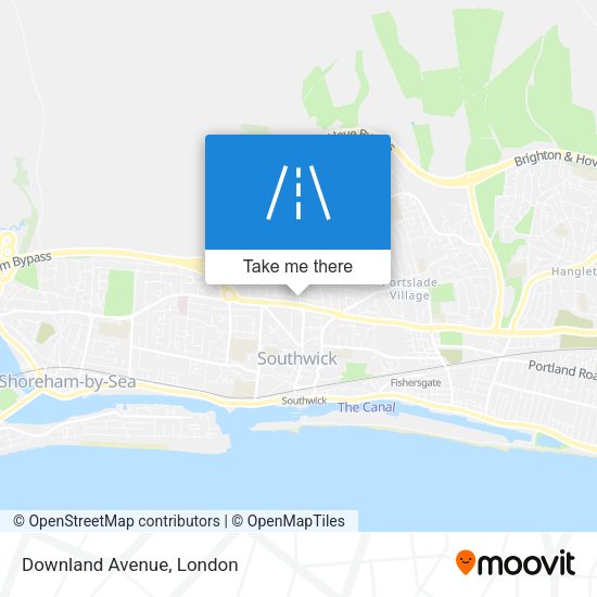 Downland Avenue map