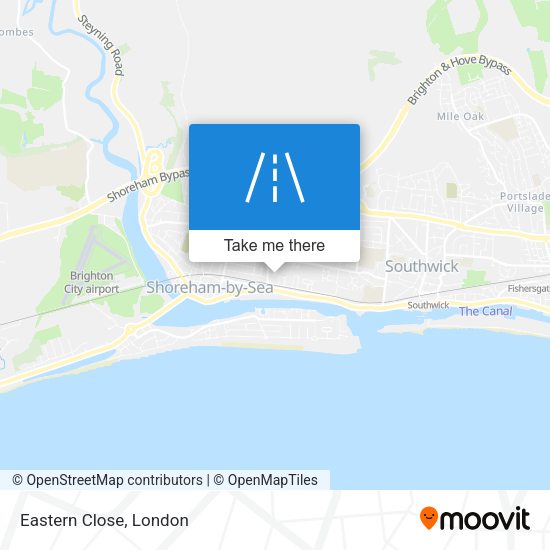 Eastern Close map