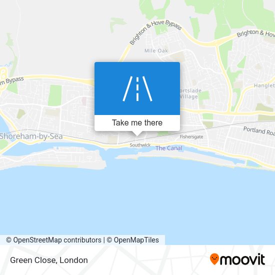 Green Close map