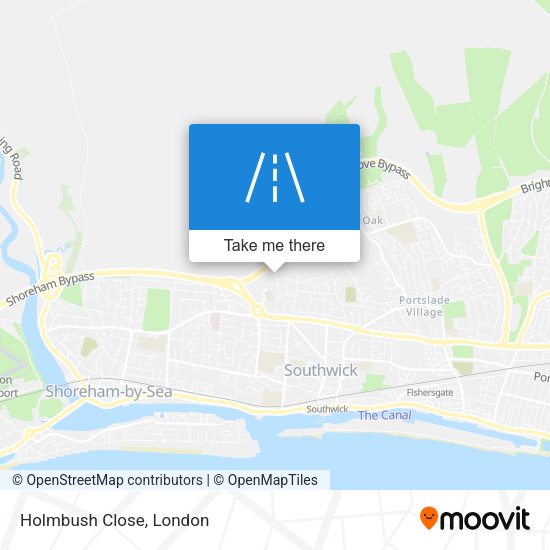 Holmbush Close map