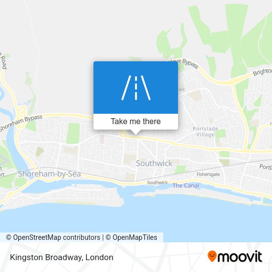 Kingston Broadway map