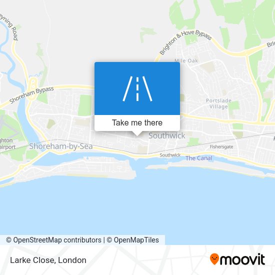 Larke Close map