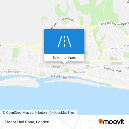 Manor Hall Road map