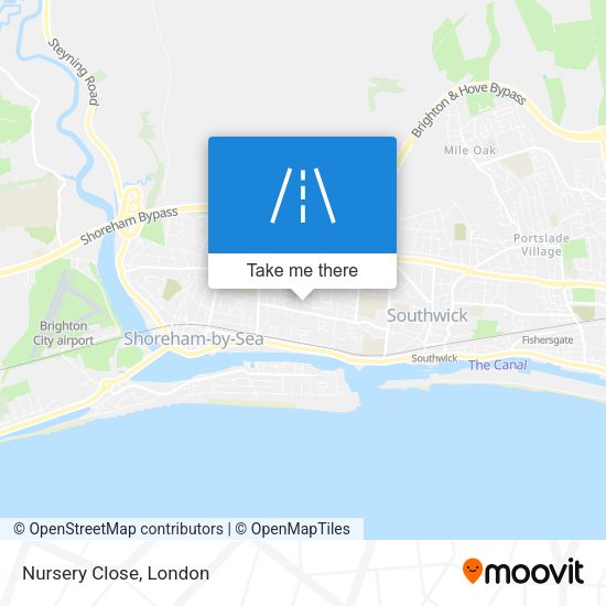 Nursery Close map