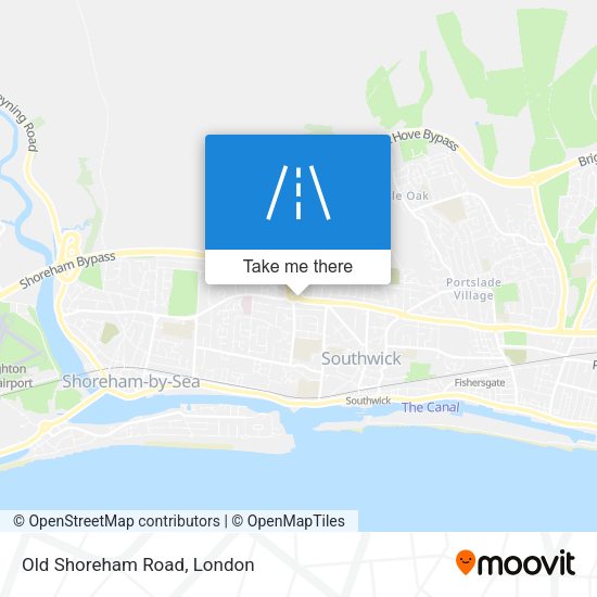 Old Shoreham Road map