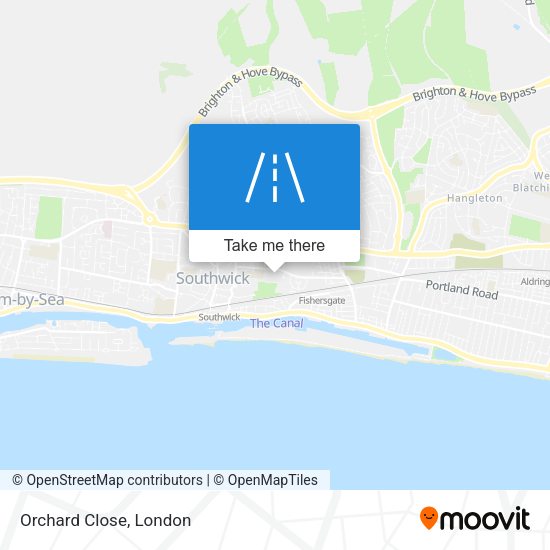 Orchard Close map