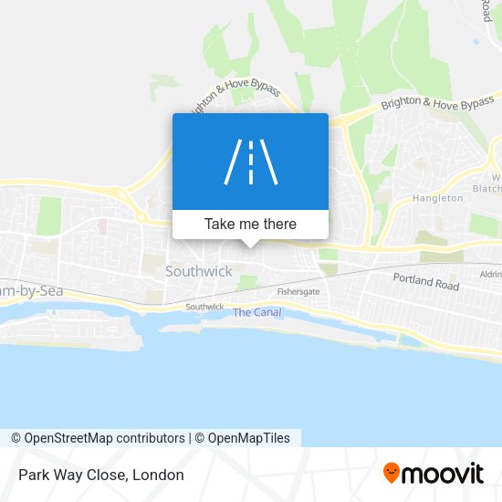 Park Way Close map
