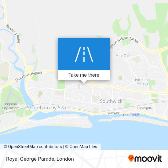 Royal George Parade map