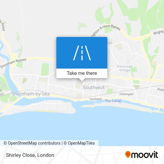Shirley Close map
