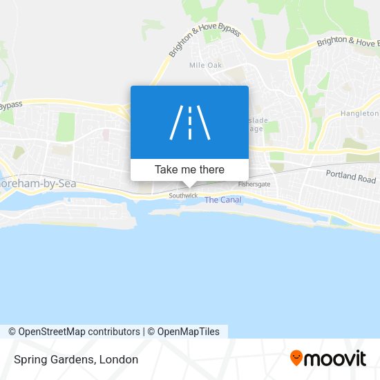 Spring Gardens map