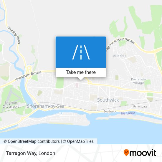 Tarragon Way map