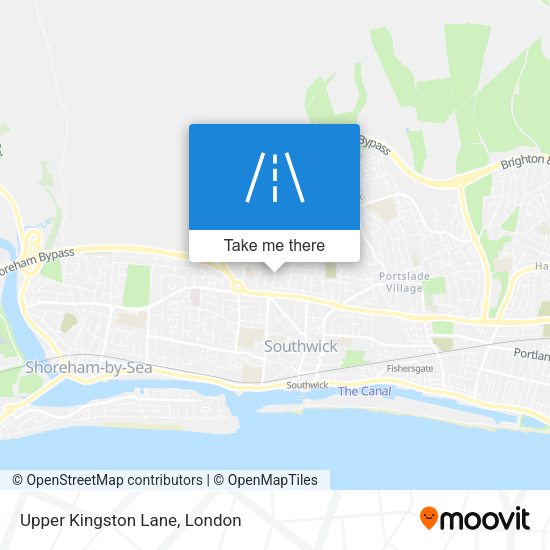 Upper Kingston Lane map