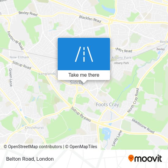 Belton Road map