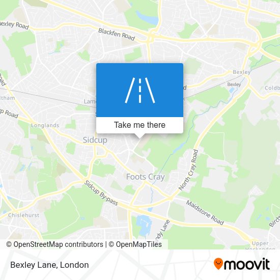 Bexley Lane map