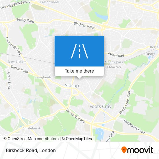 Birkbeck Road map