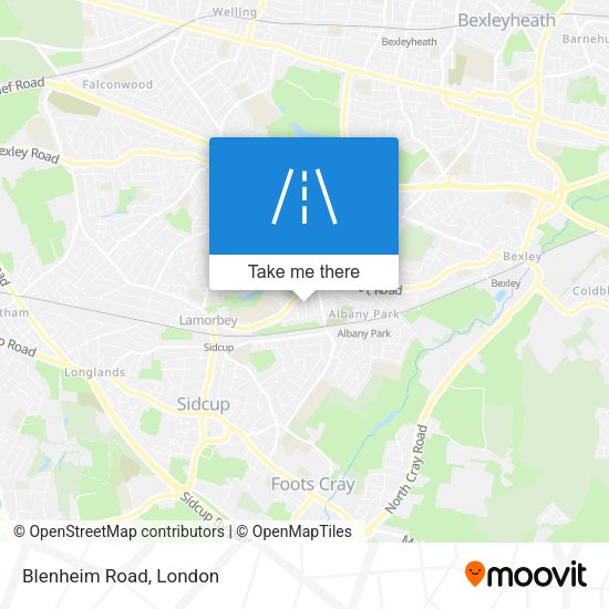 Blenheim Road map