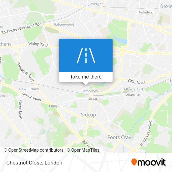 Chestnut Close map