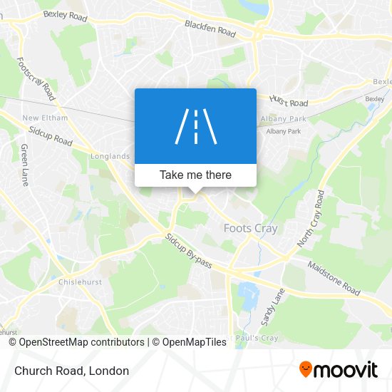 Church Road map