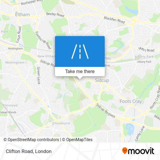 Clifton Road map