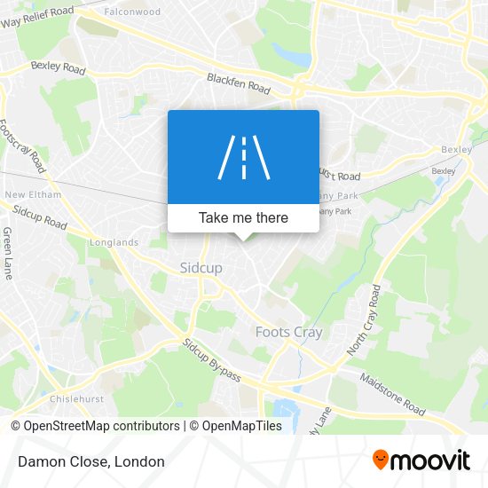 Damon Close map