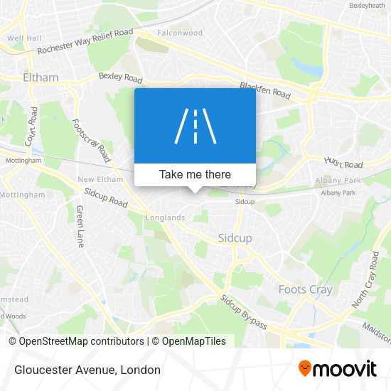 Gloucester Avenue map