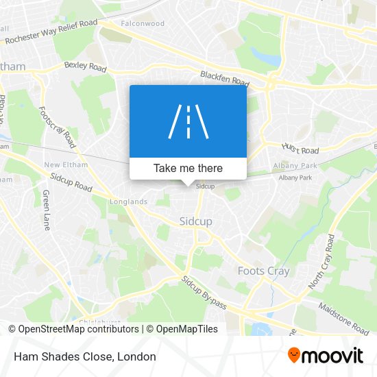 Ham Shades Close map
