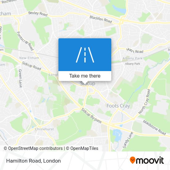 Hamilton Road map