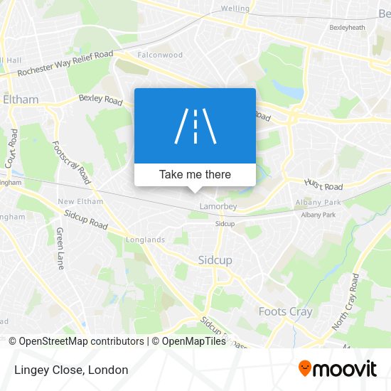 Lingey Close map
