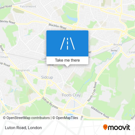 Luton Road map