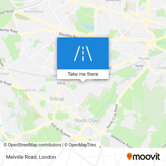 Melville Road map