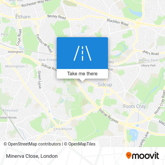 Minerva Close map