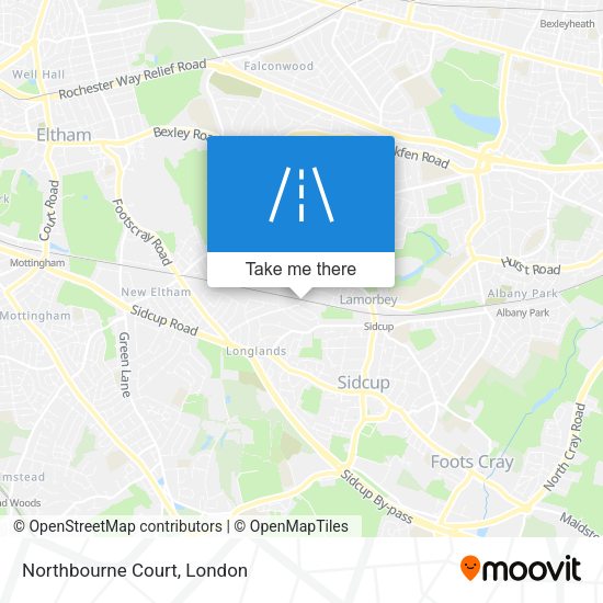 Northbourne Court map