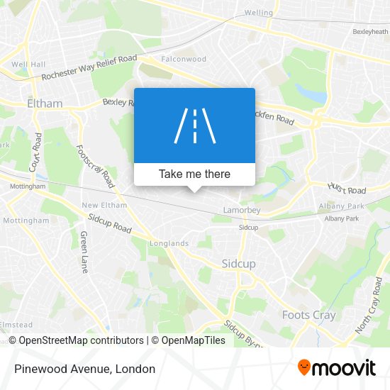 Pinewood Avenue map