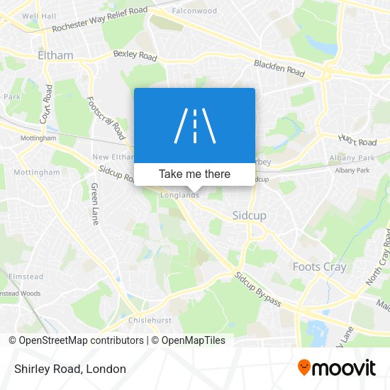 Shirley Road map