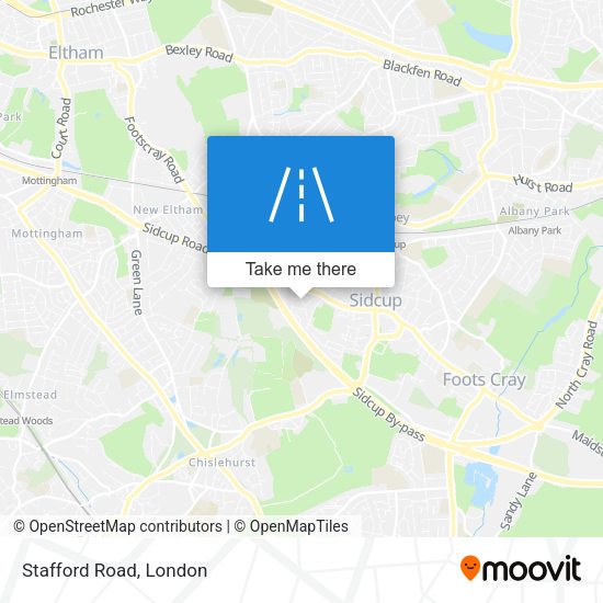 Stafford Road map