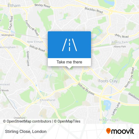 Stirling Close map
