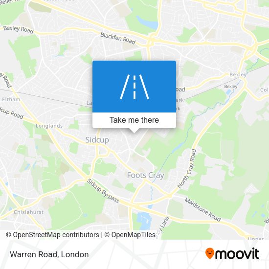 Warren Road map
